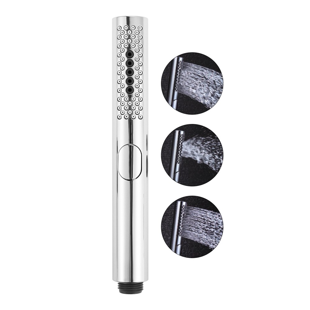 ABS Handheld Shower Head 3 Water Model Polished Chrome Modern Bathrooom Hardware