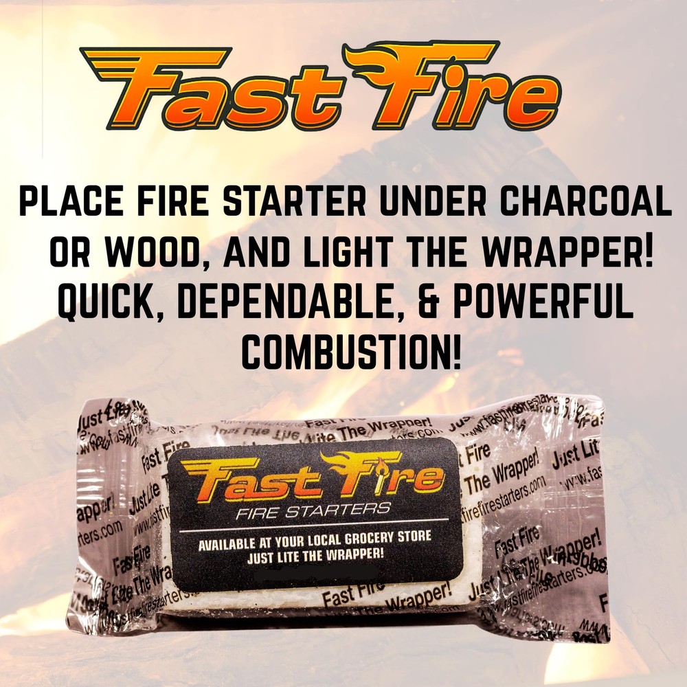 Fast Fire Odorless Fire Starter Cubes - 100 Count for Grills, Fire Pits, Camping