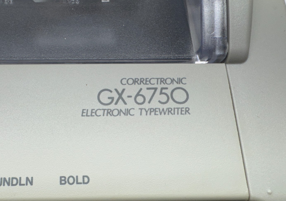 Brother Correctronic GX-6750 Electronic Typewriter Tested & Working
