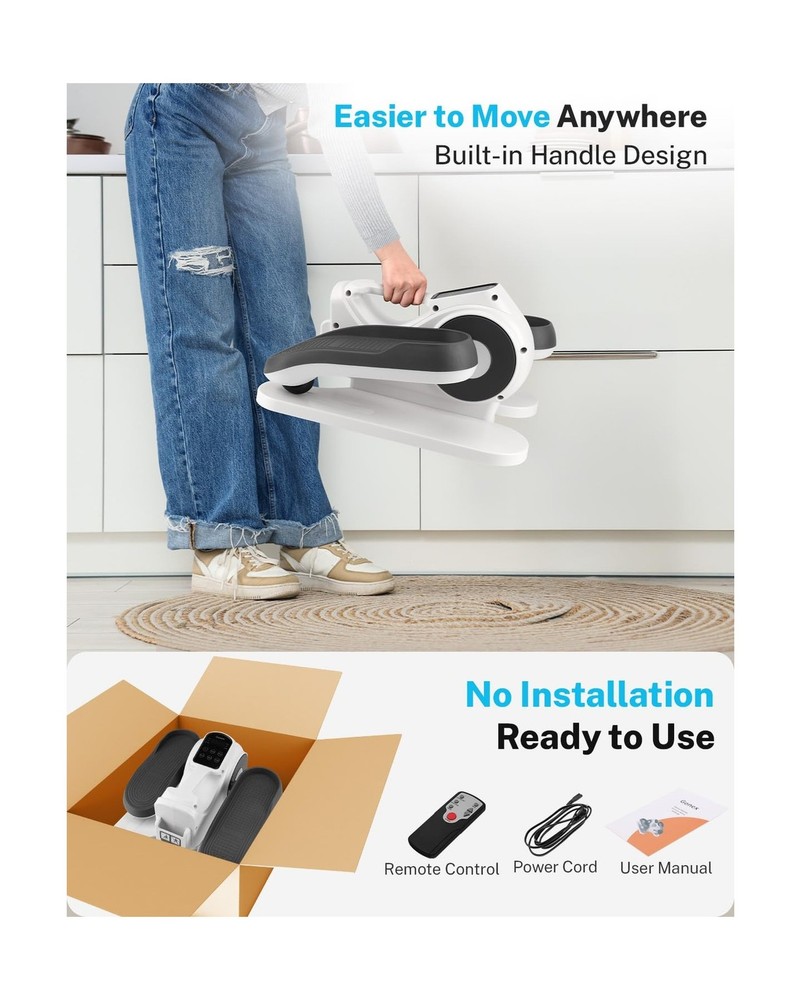 Gonex Under Desk Elliptical Exercise Machine, Leg Exerciser While S... Fast Ship