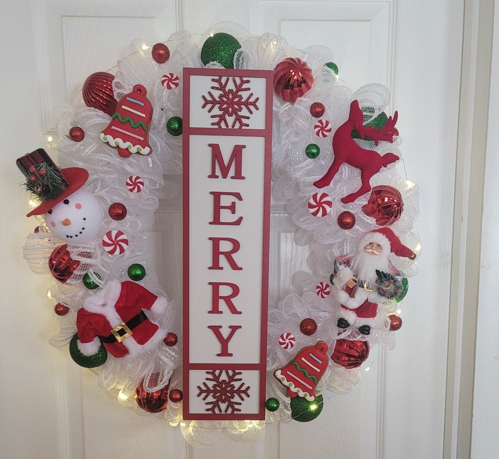 Merry Handmade Wreath
