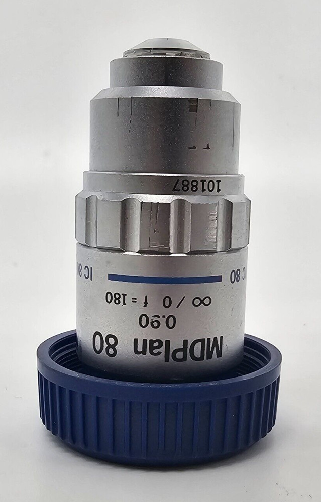 Olympus MDPlan 80x MD Plan 0.90 f=180 Microscope Objective Pre-owned w/ Case