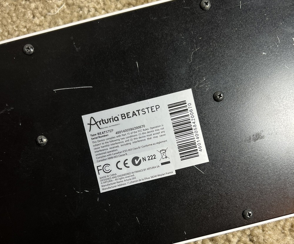 Arturia BeatStep 16-Step Analog Sequencer Midi USB DJ Recording Pad Controller