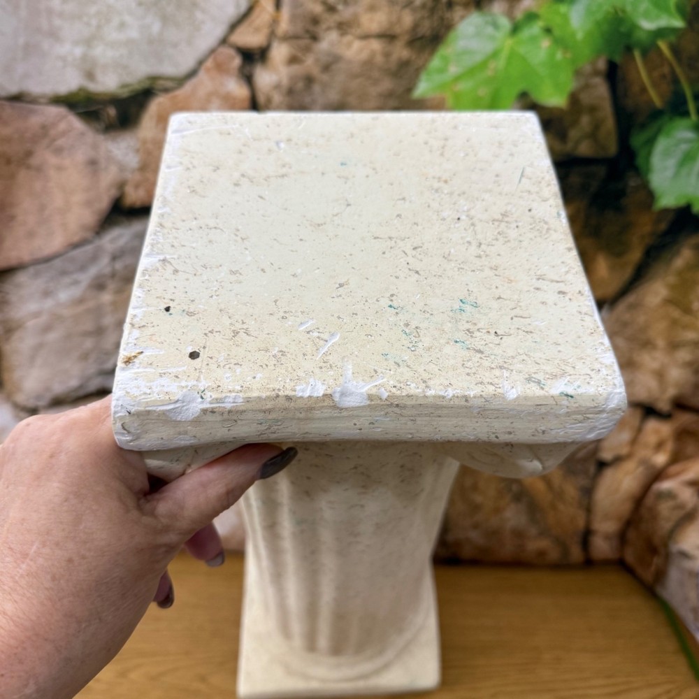 Decorative Column Ivory Wedding Column or planter 17 inches tall