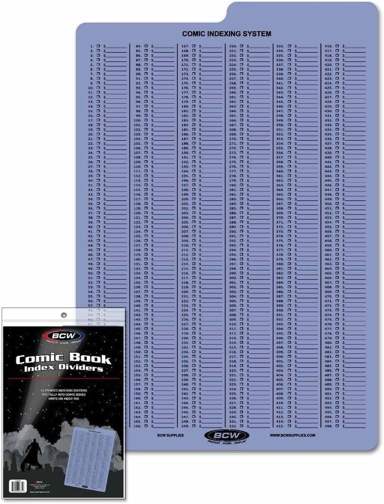 Comic Book Dividers with Tabs | Acid-Free Storage for Comics | Fits Comic Boxes,