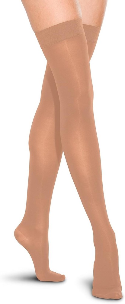 Therafirm Mild Support Thigh-Highs Dot Band 15-20mmHg (Sand) Medium