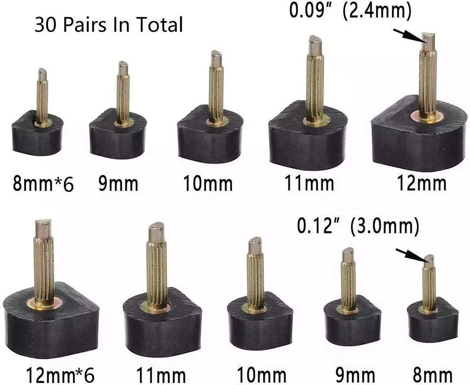 Heel Repair Plier and Replacement Tips for High Heels Includes Various Sizes