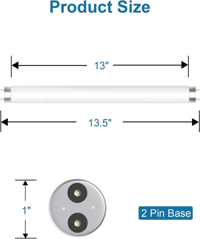 2 Pack Bug Zapper Replacement Light Bulb 10W for 20W Indoor Bug Zapper