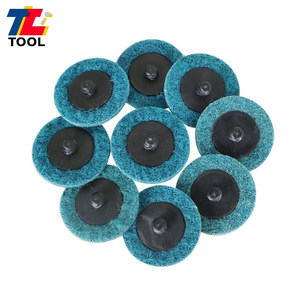 50Pcs 2" Fine Surface Conditioning Discs Roll Lock Grinder Sanding Pads