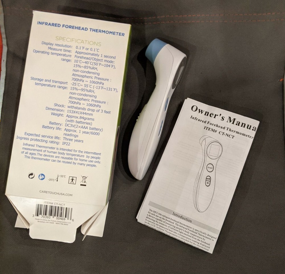 CARETOUCH INFRARED FOREHEAD THERMOMETER