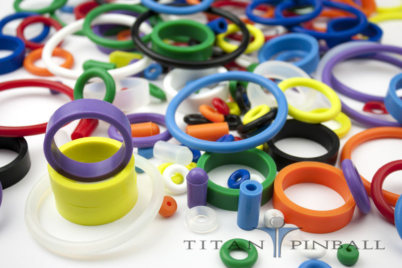 Universal Pinball Machine Rubber Ring Kit - Titan Competition Silicone - BLUE