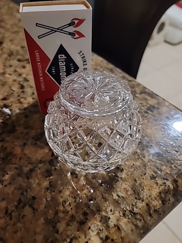 Hand cut crystal bowl Vase