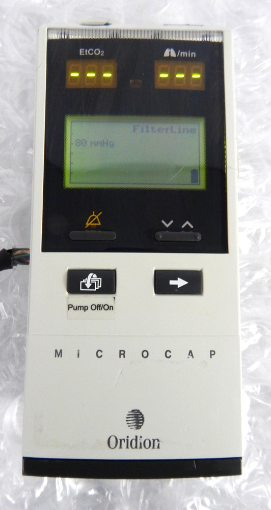 ORIDION MICROCAP HANDHELD CAPNOGRAPH S/N 565