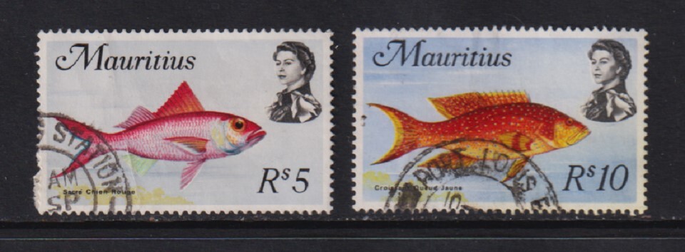 Mauritius - #355-56 VF used, cat. $ 27.50
