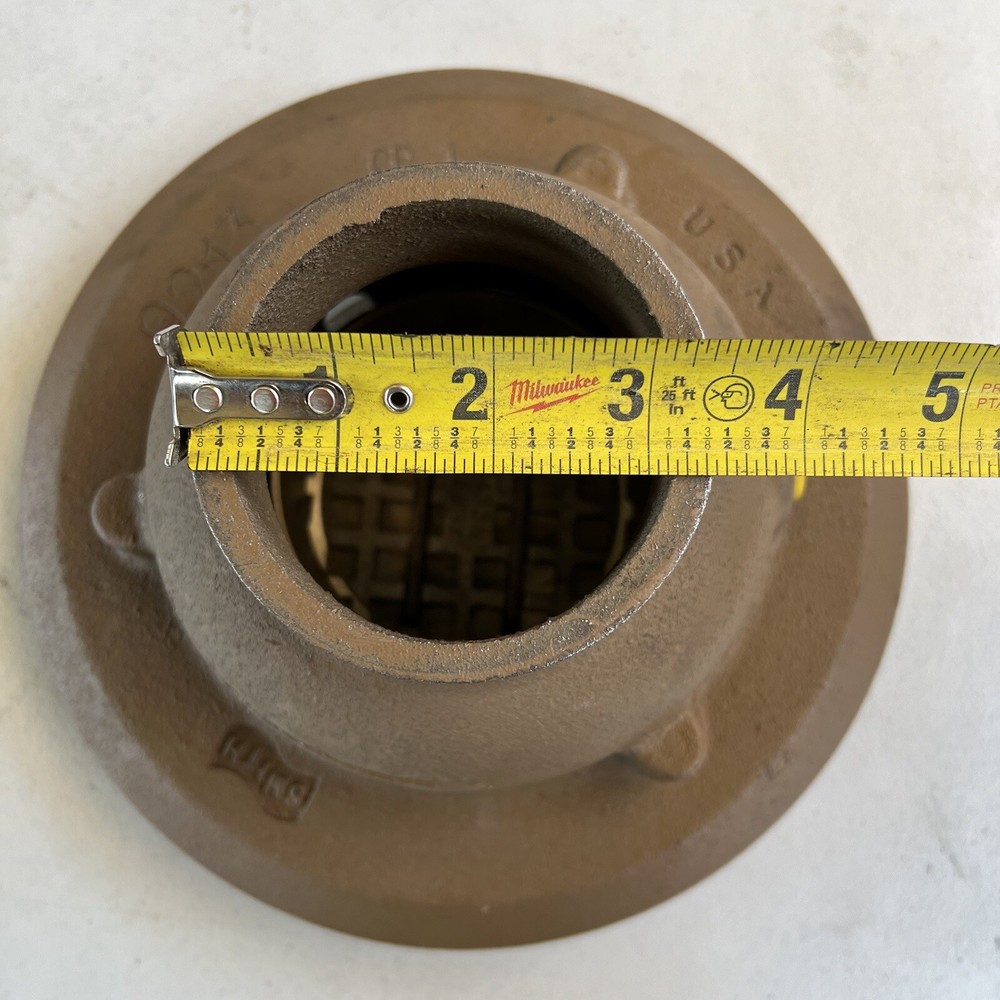 SMITH 2005Y03 9" Shower Floor Drain A05NB 5" Adjustable Bronze Strainer 3"