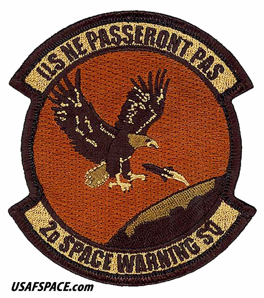 USAF 2ND SPACE WARNING SQ-SBIRS-Space-Based Infrared System-USSF ORIGINAL PATCH