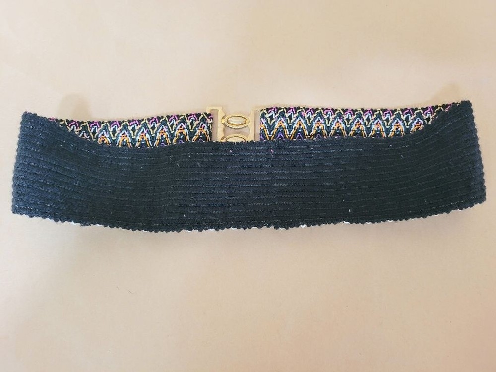 Vintage Smocked Elastic Wide Belt