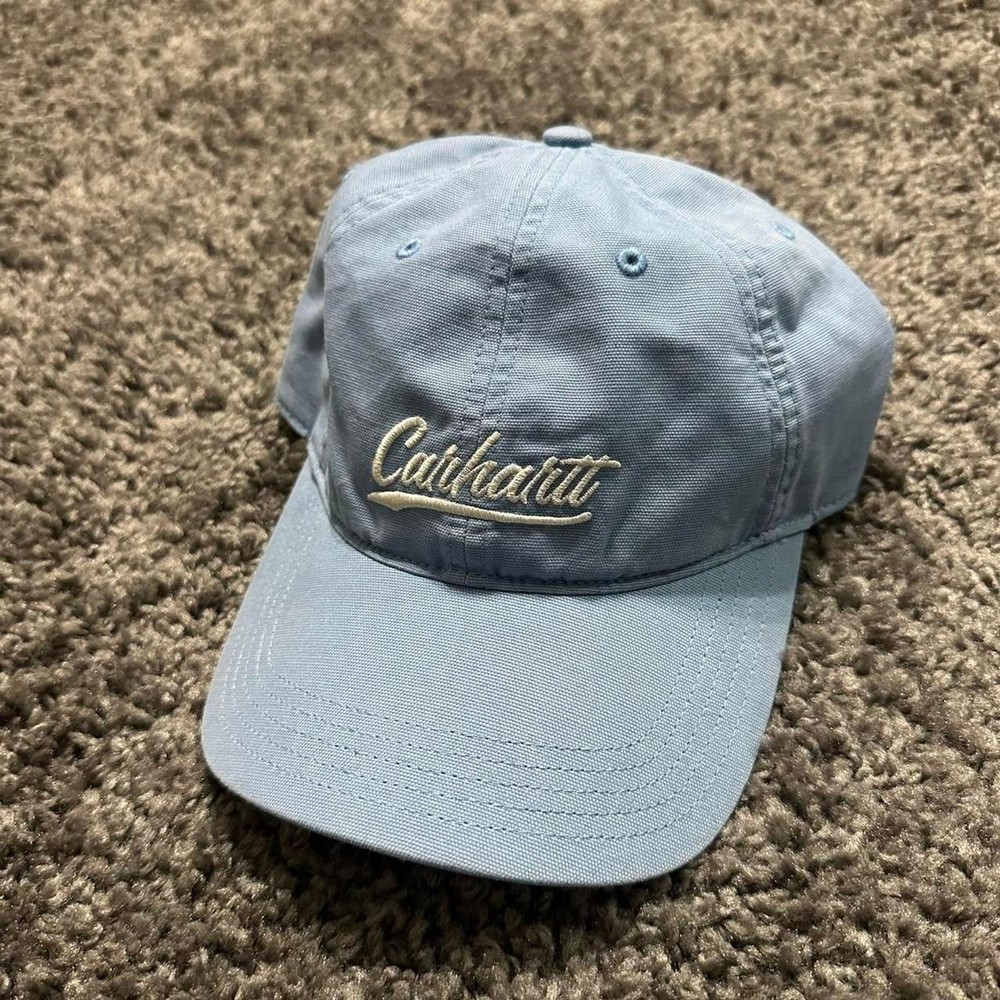 Women’s Carhartt Canva Script Blue Adjustable Baseball Cap