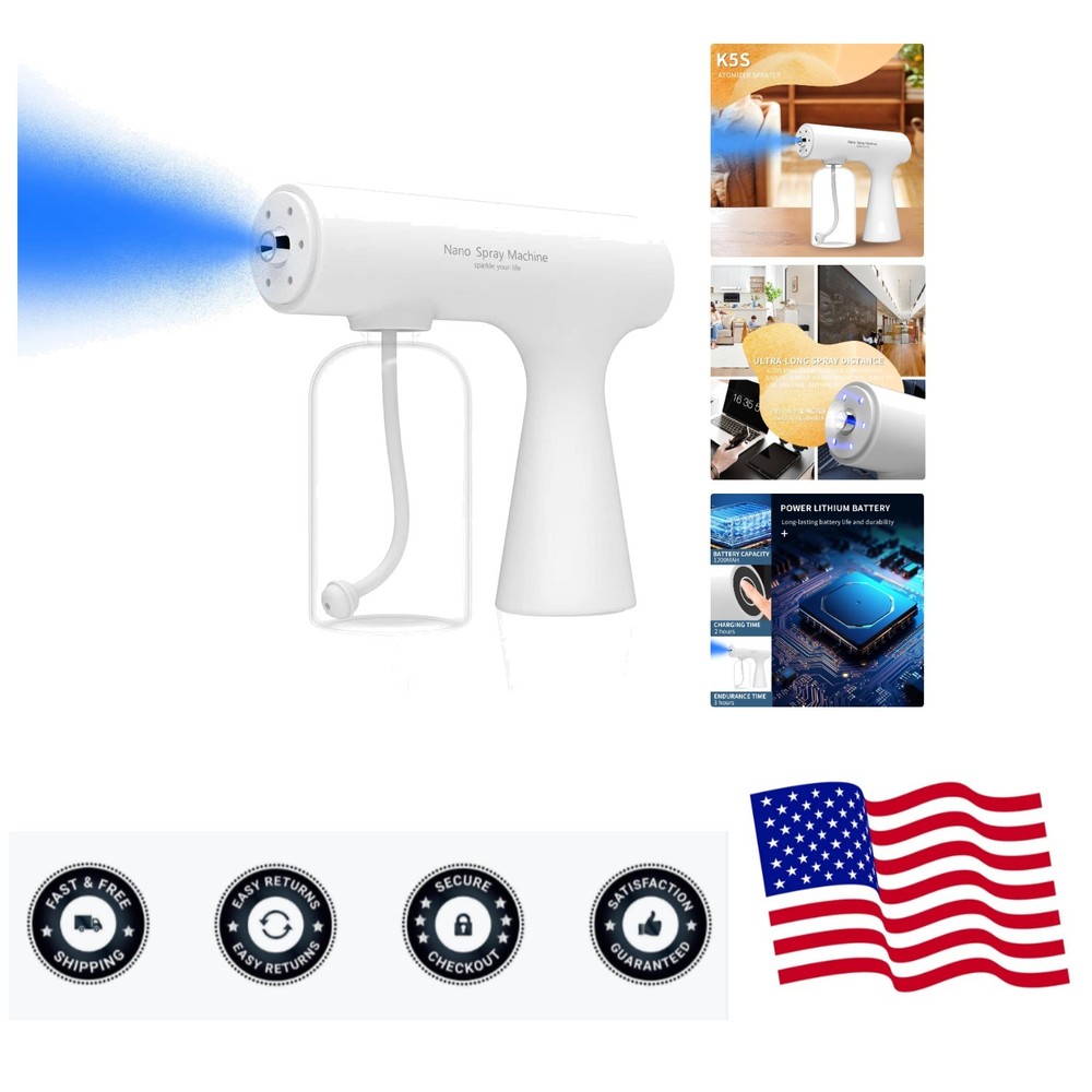 Ultra-Fine Atomization Sprayer - 350ml Rechargeable Humidifier for Versatile Use