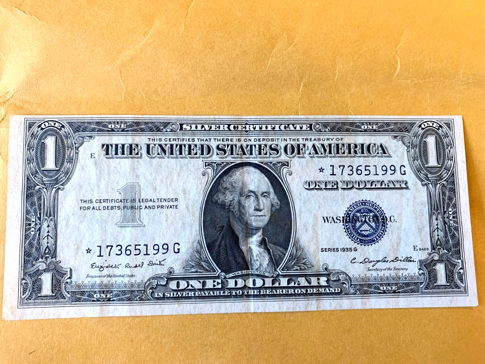 1935 G  Silver Certificate Bill • Star Note