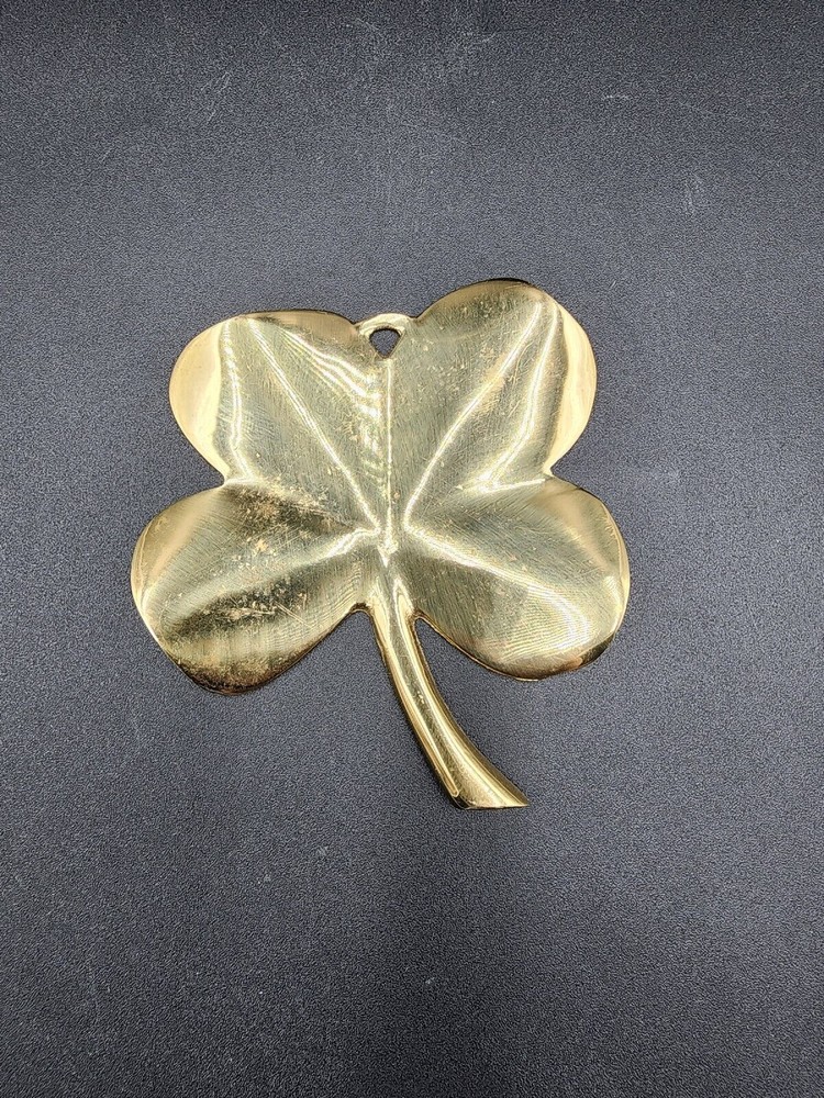 GATCO Solid Brass Shamrock Paperweight