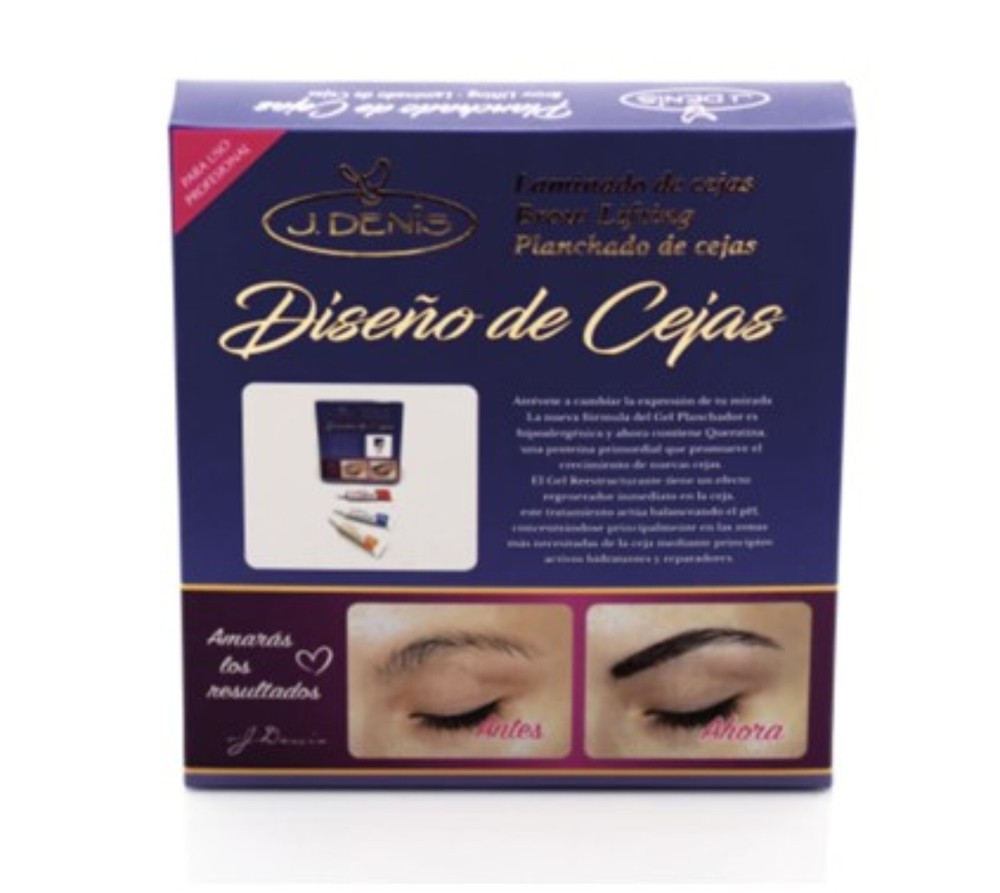 Kit Planchado De Cejas Profesional J. Denis Eyebrow Lamination Kit