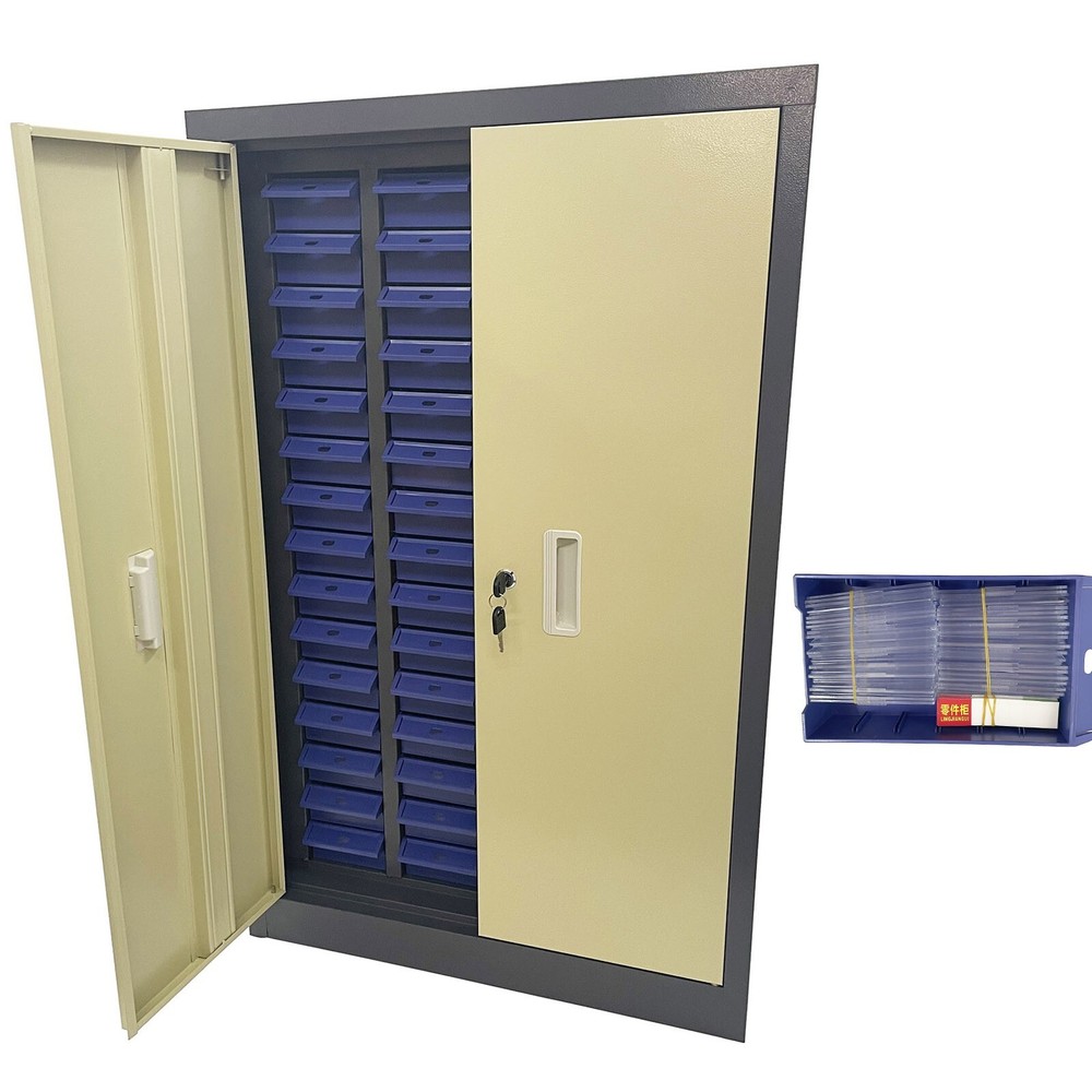 Part Cabinet with 60 Drawer Storage Shelving Bins