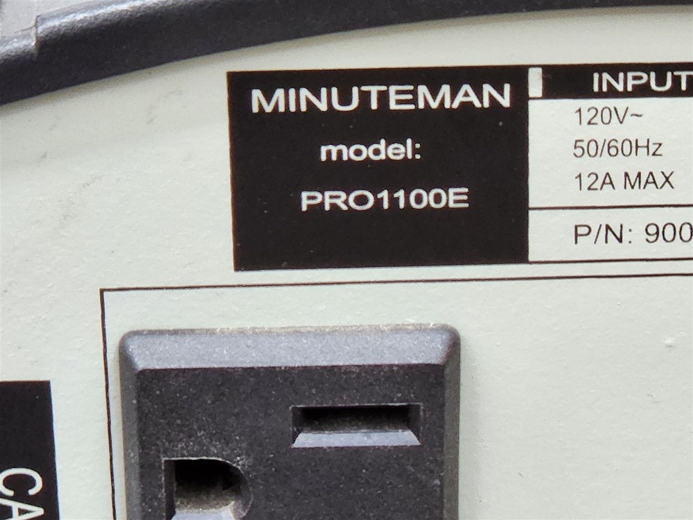 ⭐️⭐️⭐️⭐️⭐️ Minuteman PRO1100E Line Interactive Rack Tower Working Needs Battery