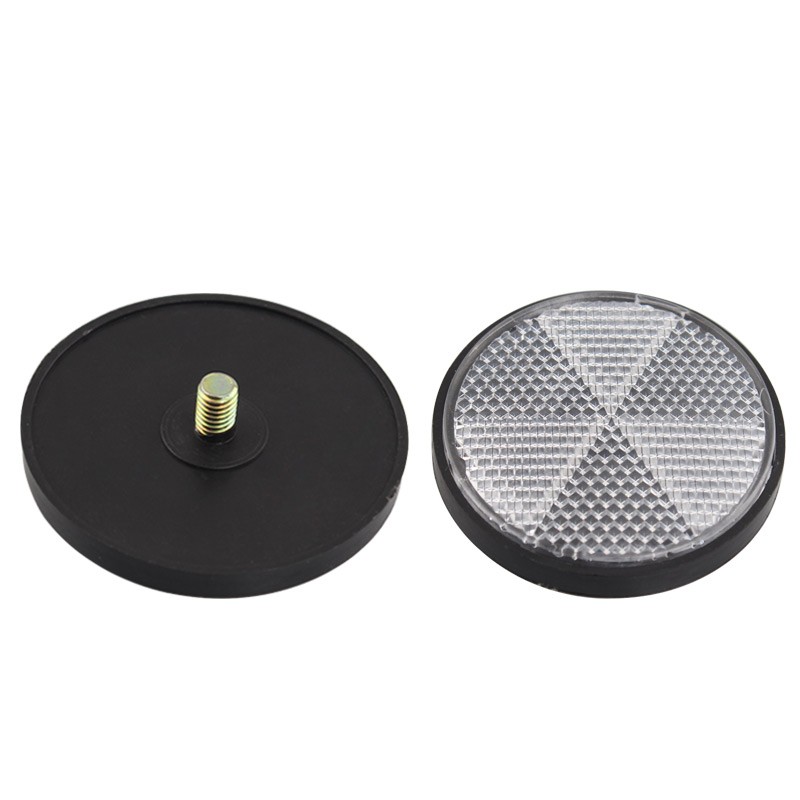 2PCS Universal Motorcycles ATV UTV Dirt Bikes Round Front Clear Reflectors Set