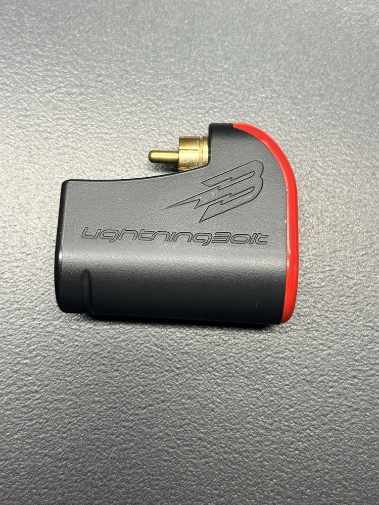 Darklab LightningBolt Adjustable Tattoo Machine Power Supply BLACK/RED