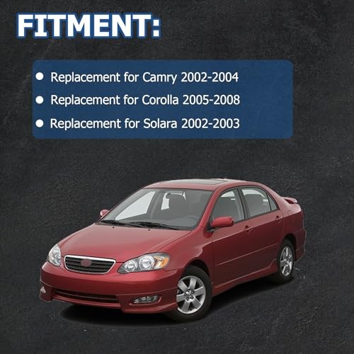 Fog Lights Assembly Replacement for Corolla 2005-2008 Camry 2002-2004 Solara