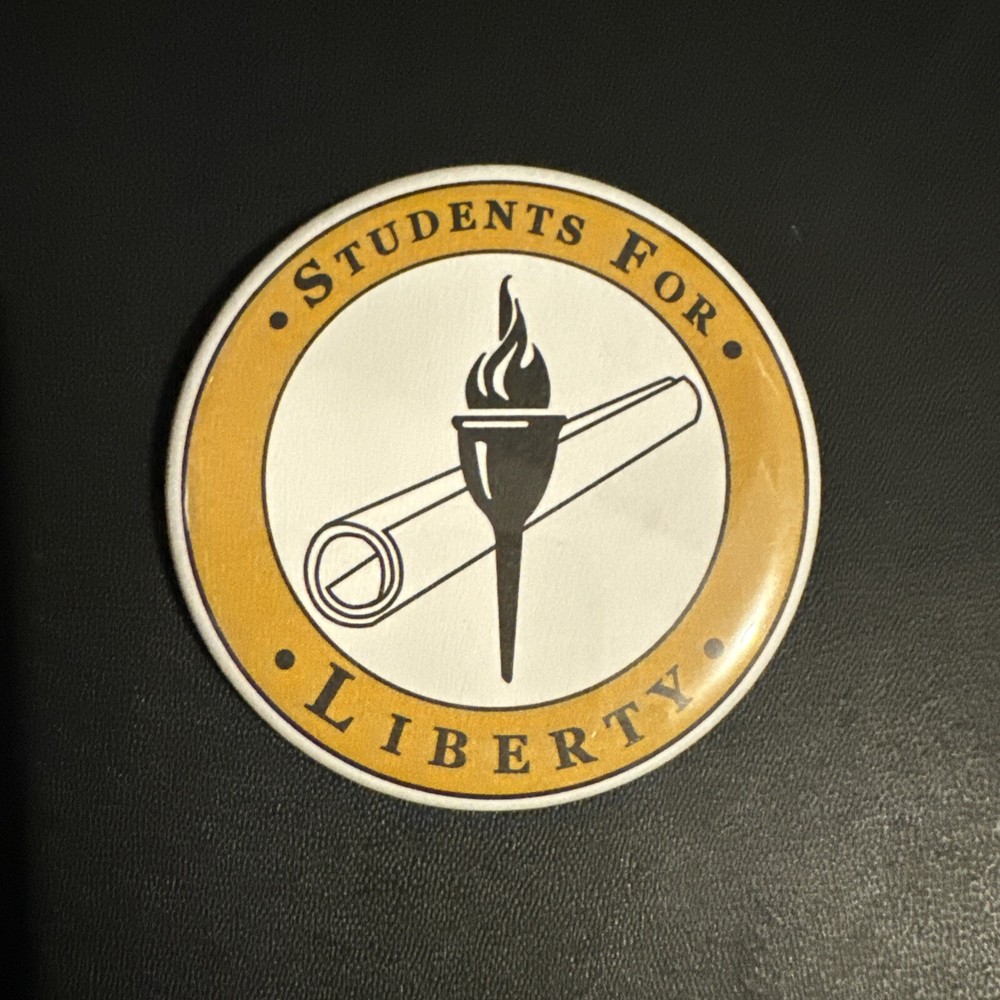 Students For Liberty Button -Libertarian Student Organization from 2012 election