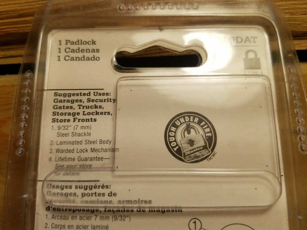 New Master Lock Padlock Laminated Steel w/ Keys