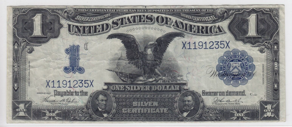 1899 $1 Silver Certificate Note Black Eagle FR#233 X1191235X