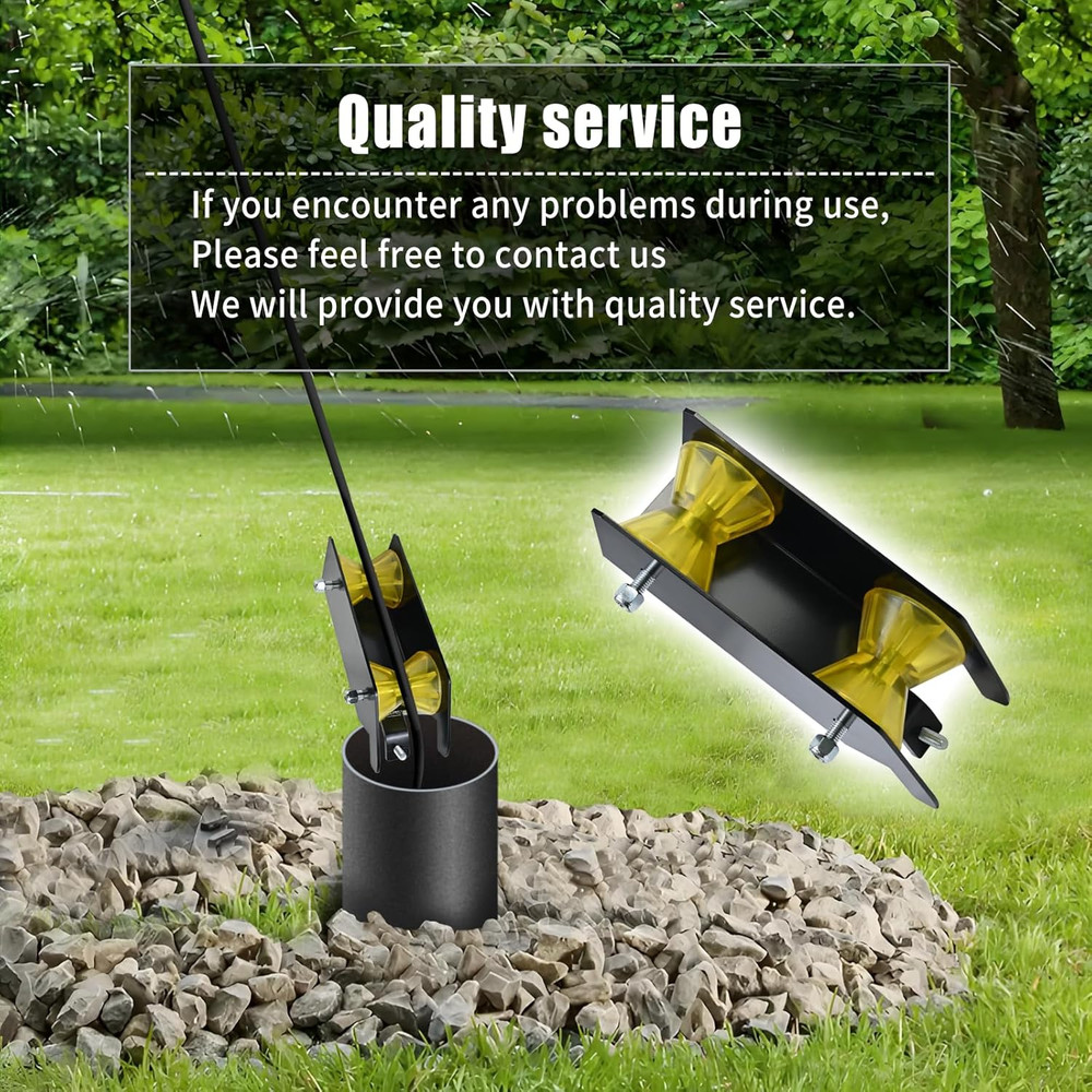 Water Well Pump Pulling Tool and Cable Rollers - Help Pull or Place the Well Pum