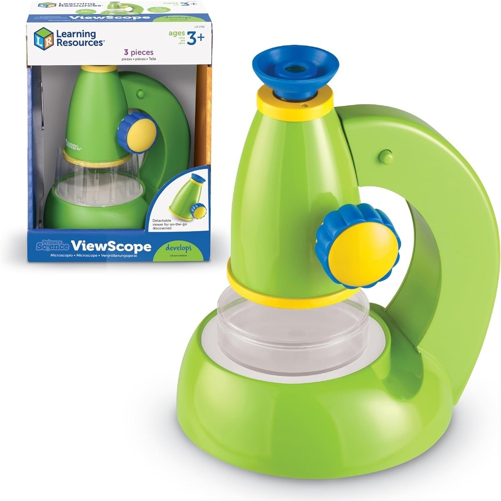 Primary Science Viewscope - 3 Pieces, Ages 3+ Microscope for Kids, Beginner M...