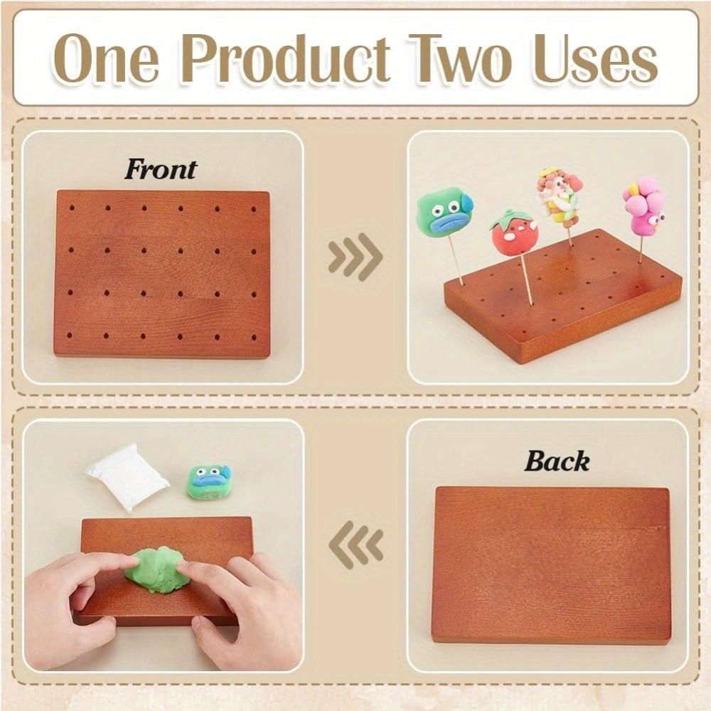 1pc Rectangle Wood het Blocking Board Knitting Loom for Knitting Making Camel