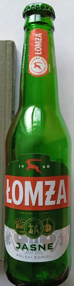 Lomza light green 12 oz with cap Poland