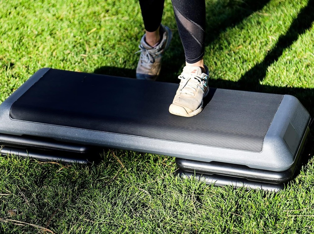 43" Indoor Training Exercise Aerobic Stepper Workout Step Storage 4"- 6"- 8"
