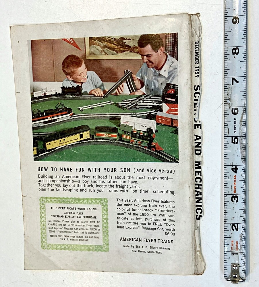 1959 Science and Mechanics American Flyer Train Feature