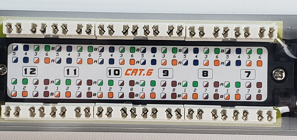 24 Port Patch Panel Cat6 1U Rackmount Ethernet 110 Cable Matters Punch Panel