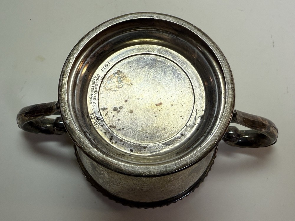 Poole Silver Co EPNS Sugar Bowl, #1404