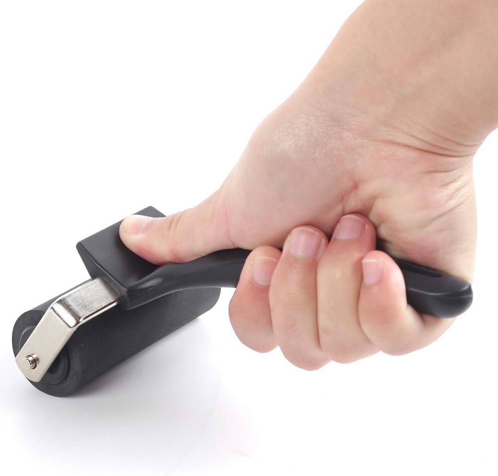 Versatile Rubber Ink Brayer Roller for Carved Surfaces and Glue Spreading
