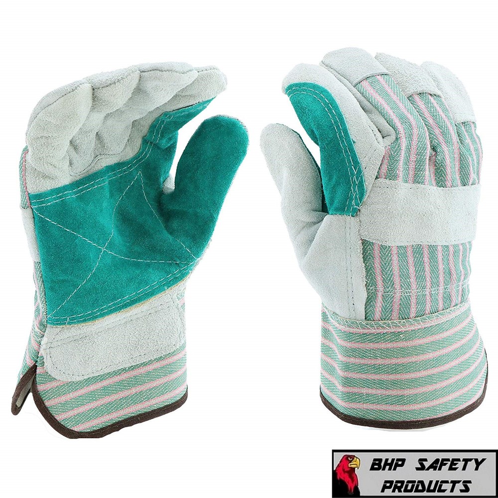 (60 PAIR) WEST CHESTER DOUBLE PALM SPLIT LEATHER WORK GLOVE SIZE LARGE 500DP
