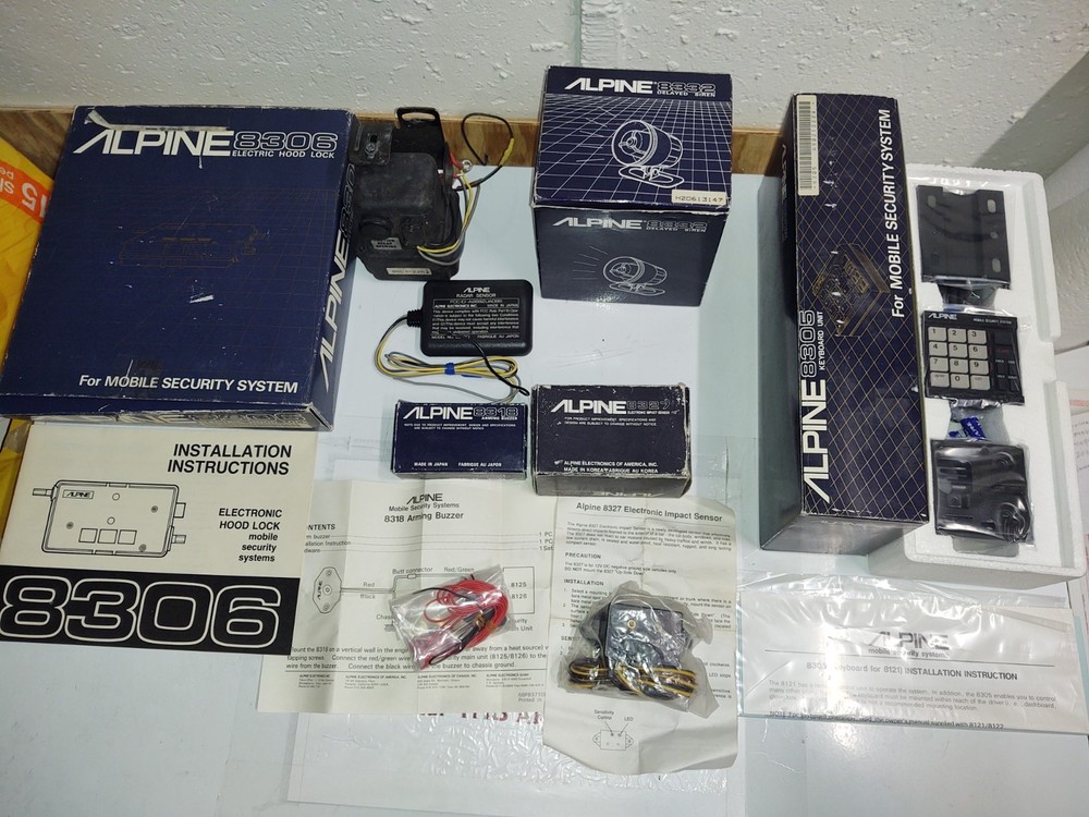 Vintage / Old School Alpine 8080 Security System Bundle