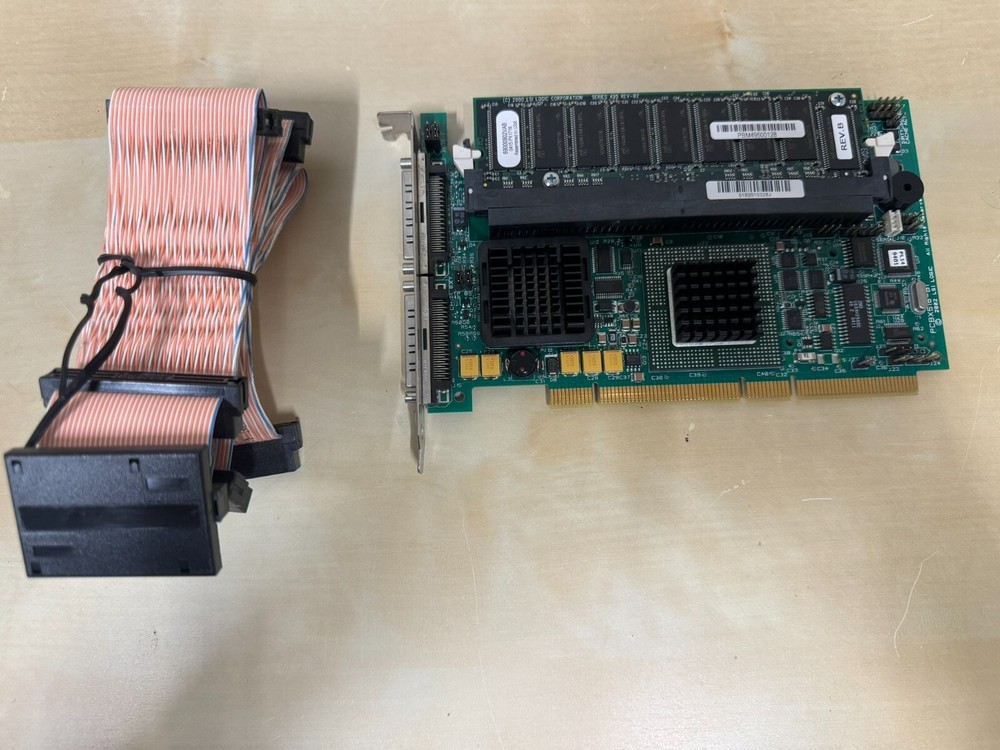 ** LSI SCSI PCI-X RAID Controller Card w/Cable PCBX518-B1