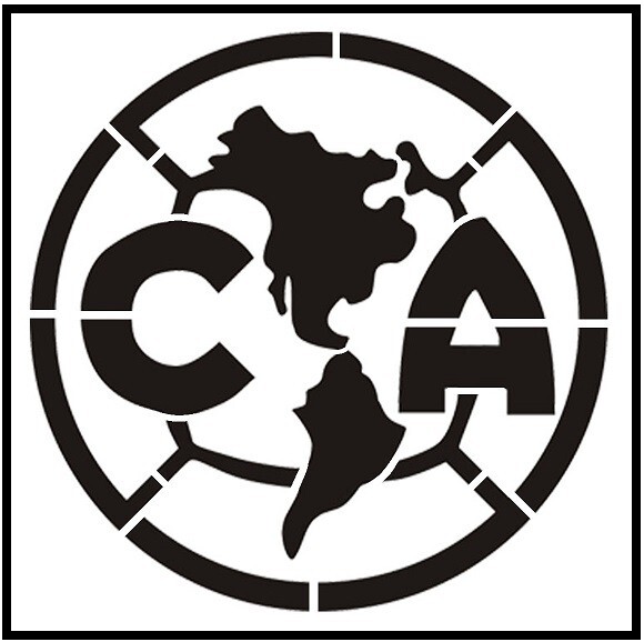 12"x12" Clear Plastic Stencil - Soccer CA (SC8)