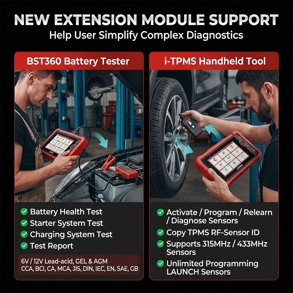 LAUNCH X431 CRP919X All System Diagnostic Scanner Bi-directional Key Coding TPMS