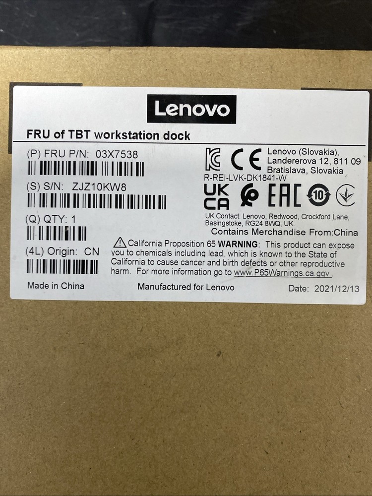 Lenovo TBT 4 WS Dock