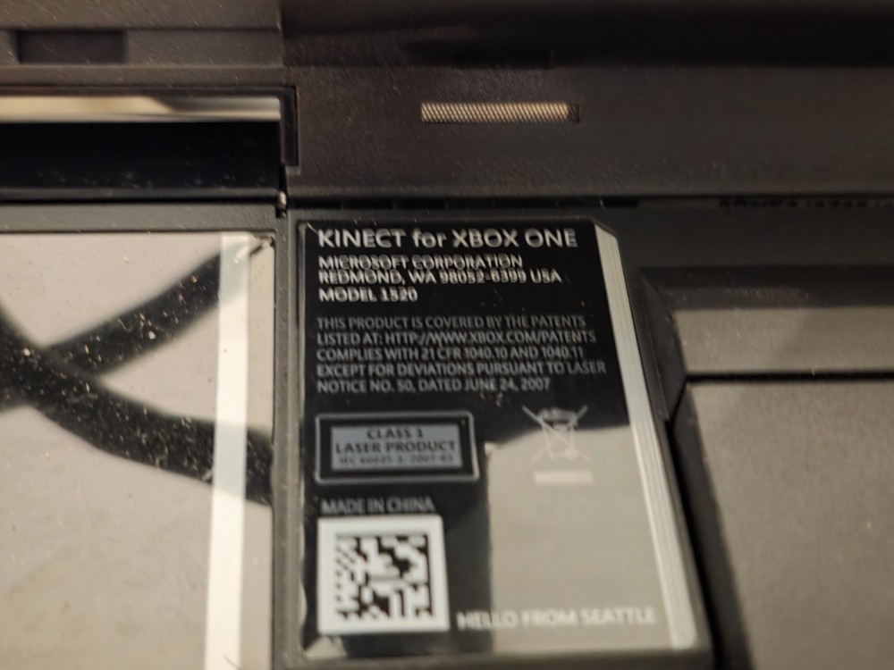 Used Microsoft Xbox One Kinect Camera Motion Sensor Black Unested OEM Model 1520